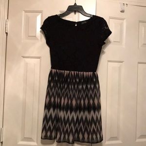 Black dress w/ pattern